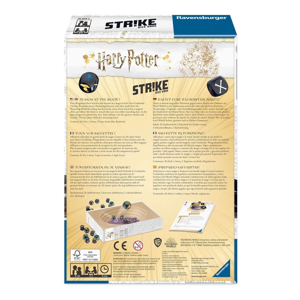 Harry Potter Strike Dice Game Geppetto S Toy Box