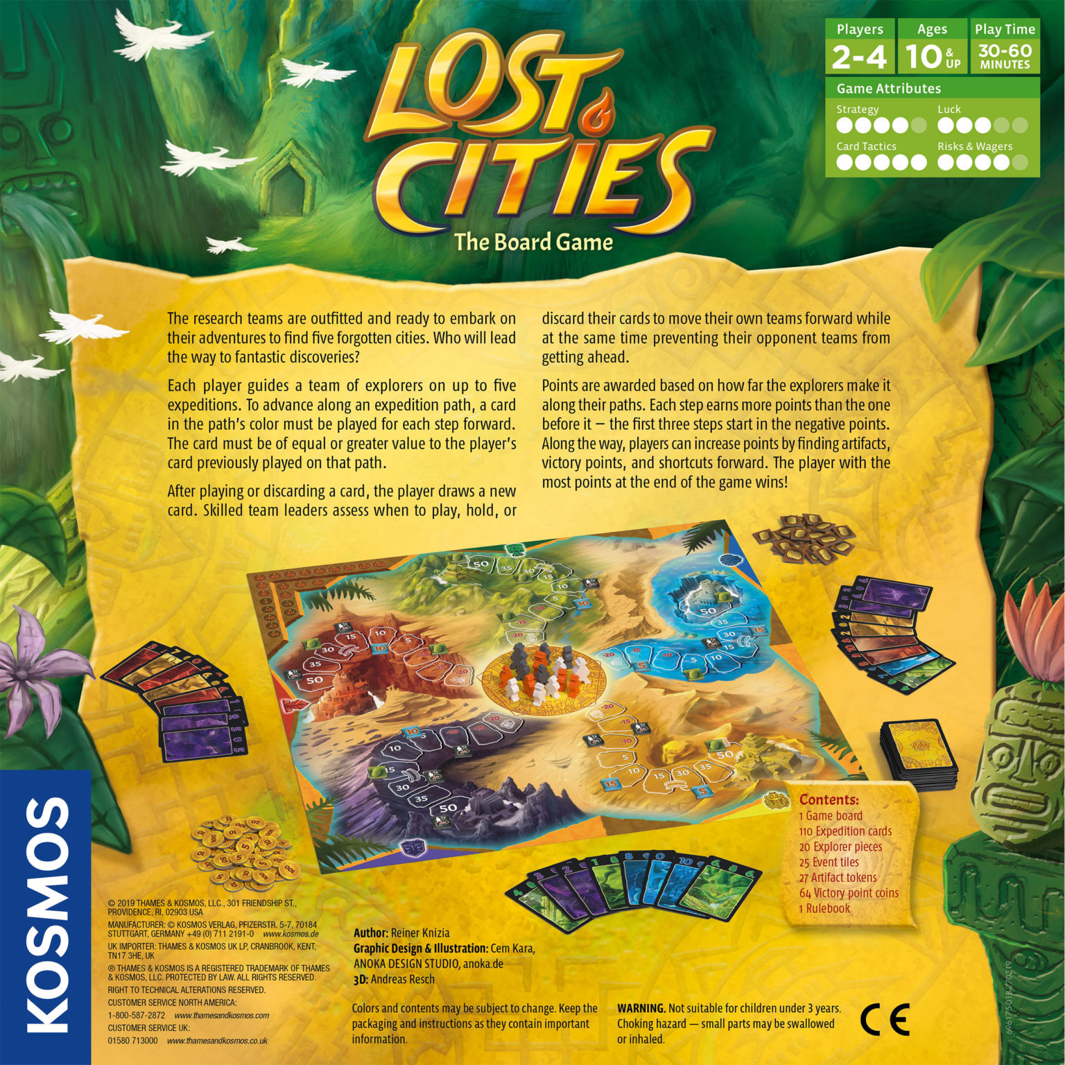 Lost Cities Board Game Geppetto's Toy Box