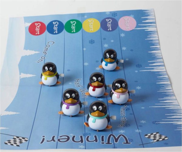 Racing Penguins on track