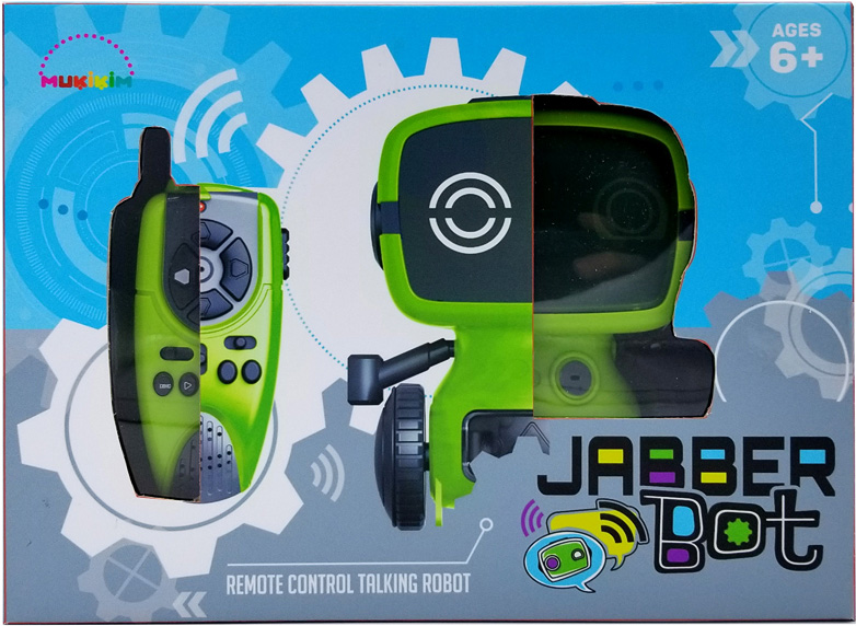 Make Fun Sound/Voice Effects & Spy RC Walkie Talkie Robot Can Move Jabber Bot 