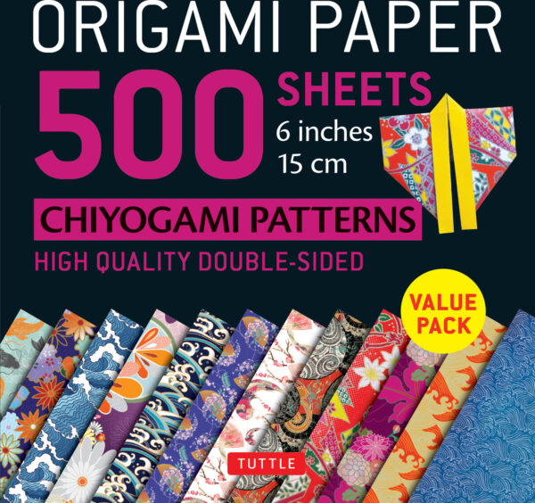 Origami Paper 500 sheets Chiyogami Patterns 6" 15cm: Tuttle Origami Paper: High-Quality Double-Sided Origami Sheets Printed with 12 Different Designs (Instructions for 6 Projects Included)