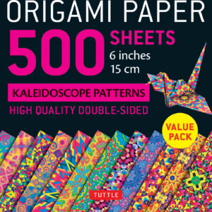 Origami Paper 500 sheets Kaleidoscope Patterns 6" (15 cm): Tuttle Origami Paper: High-Quality Double-Sided Origami Sheets Printed with 12 Different Designs (Instructions for 6 Projects Included)