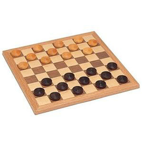 We Games Wood Checkers Set