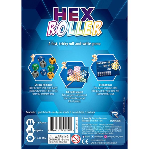 hex roller back